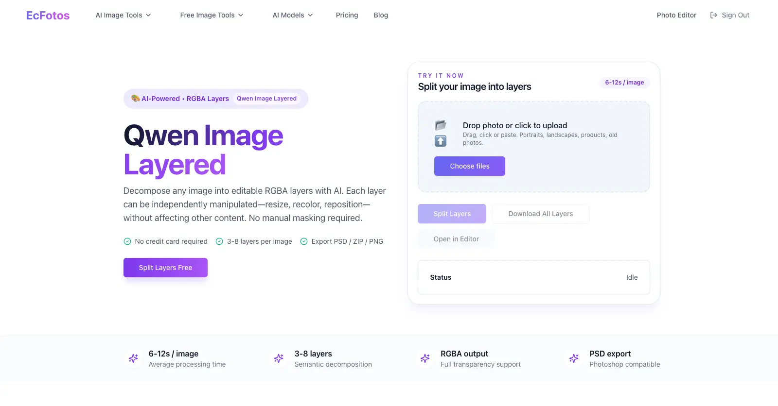 Qwen Image Layered - AI Layer Decomposition Tool | ECFotos