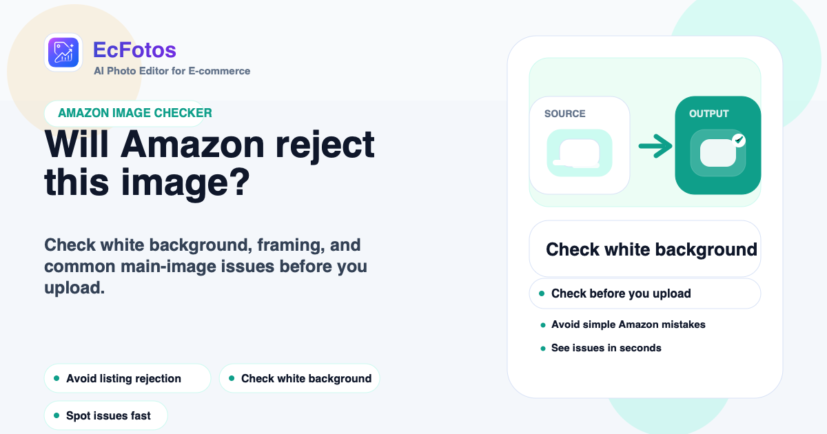 Amazon Image Checker: Free Requirements Validator